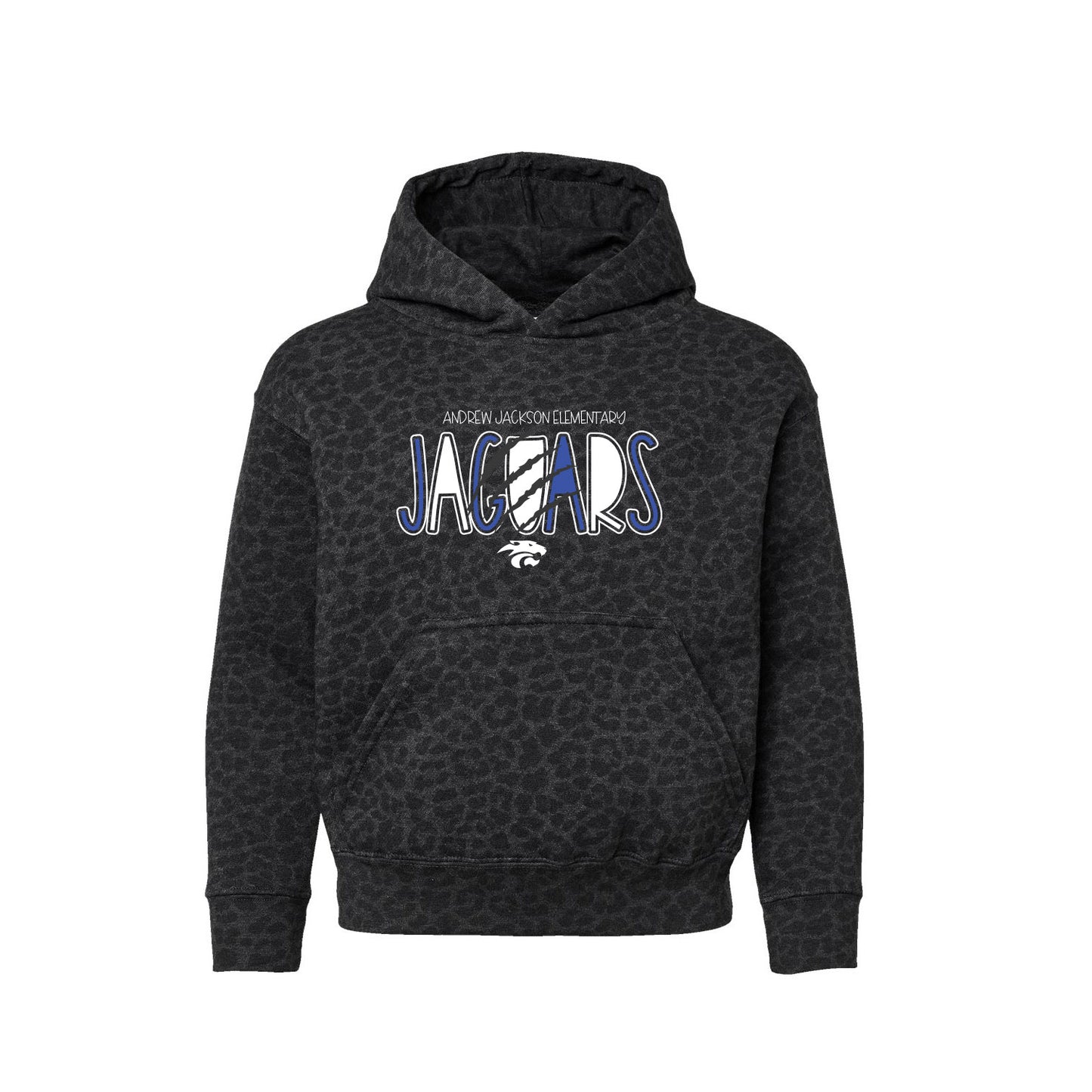 Print Fleece Basic Hoodie