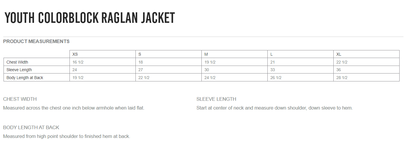 Colorblock Raglan Jacket - Windbreaker Embroidered