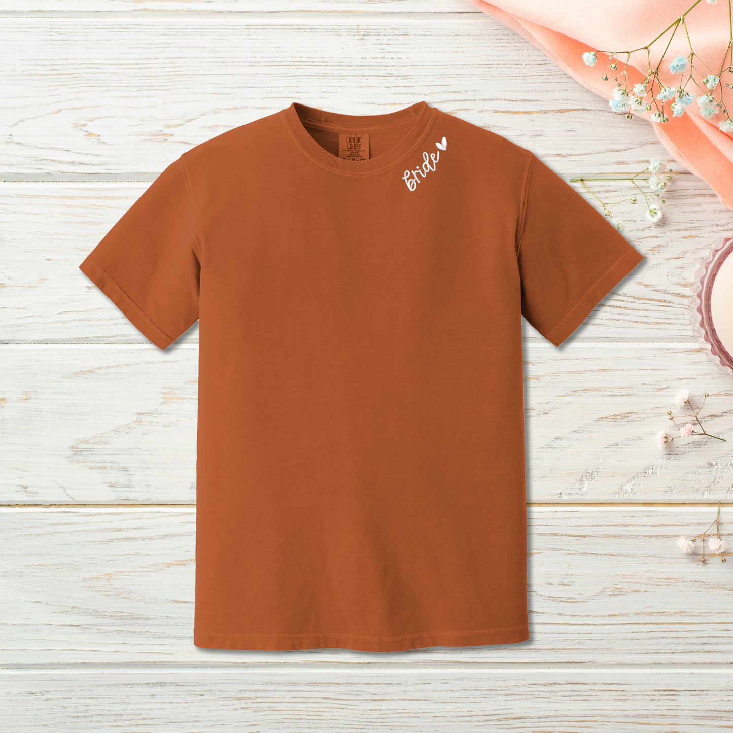 Collar Embroidery Comfort Colors Tee