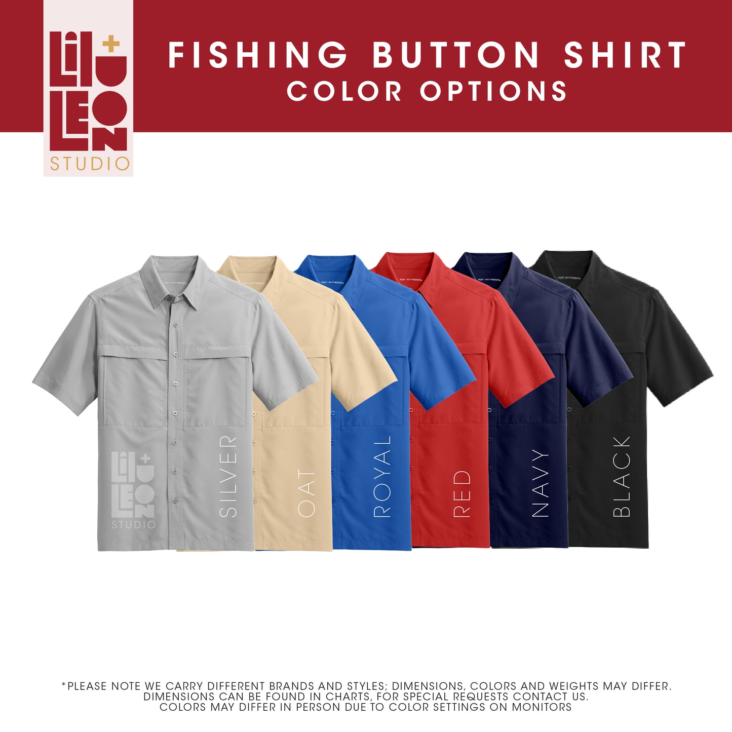 Fishing Button Down Shirt - Embroidered