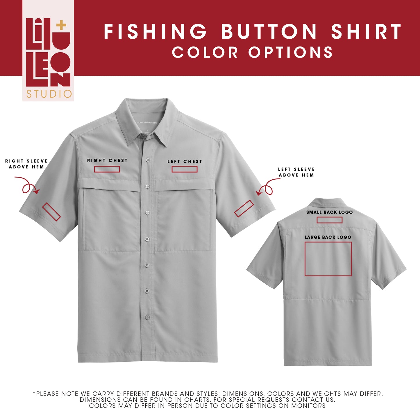 Fishing Button Down Shirt - Embroidered