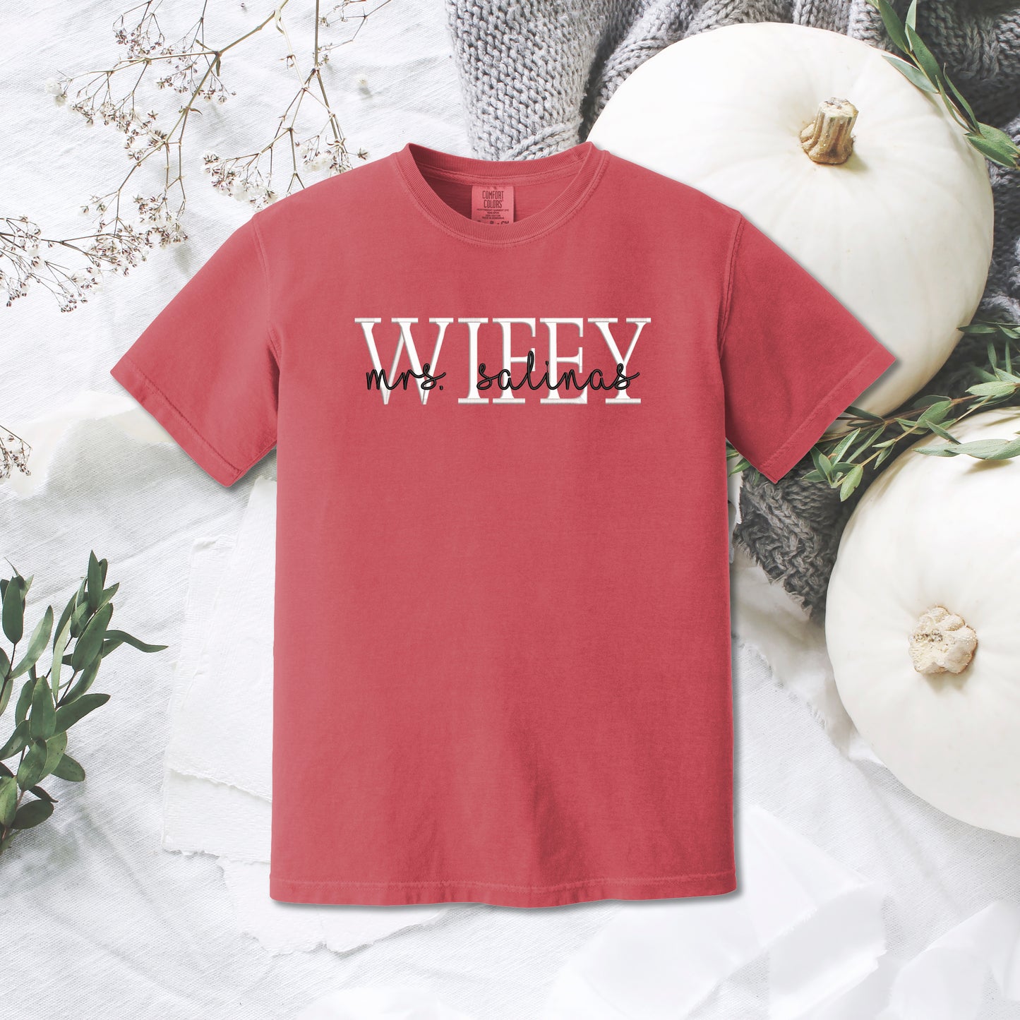 Bride Name Comfort Colors Tee