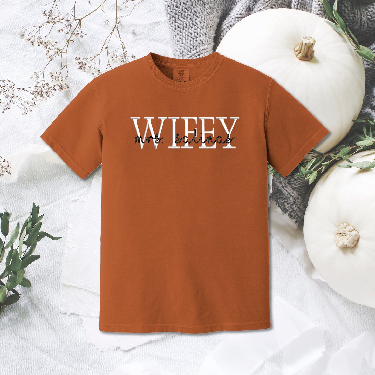 Bride Name Comfort Colors Tee