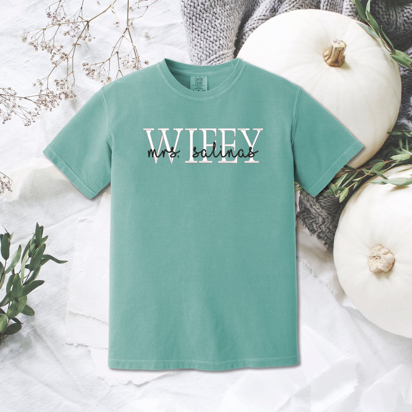 Bride Name Comfort Colors Tee