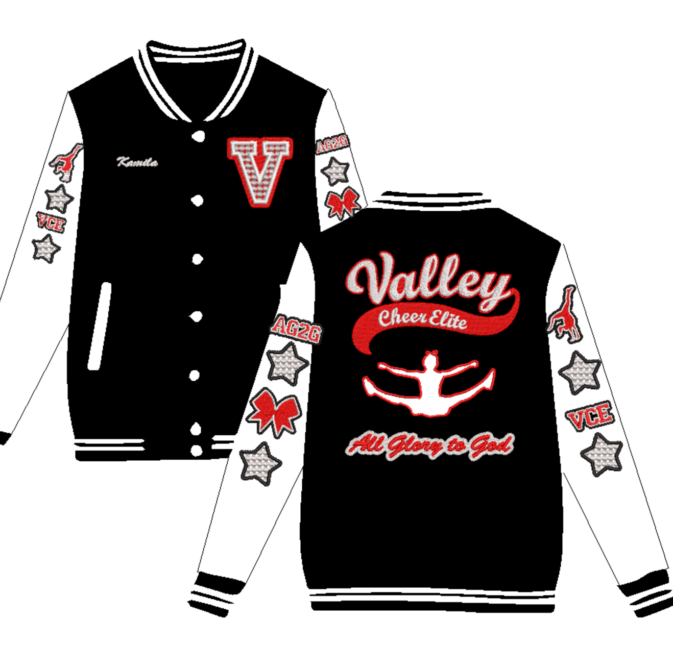 VCE Varsity Jacket Embroidery