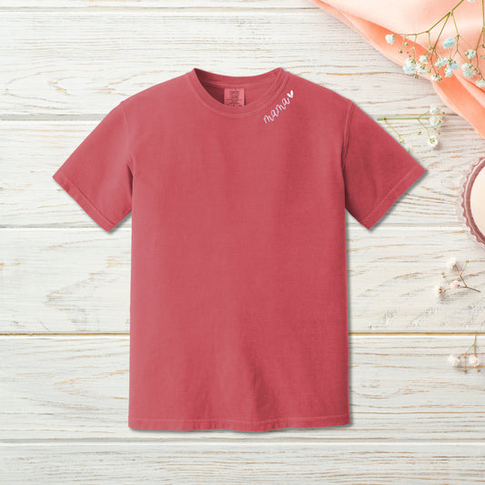 Collar Embroidery Comfort Colors Tee